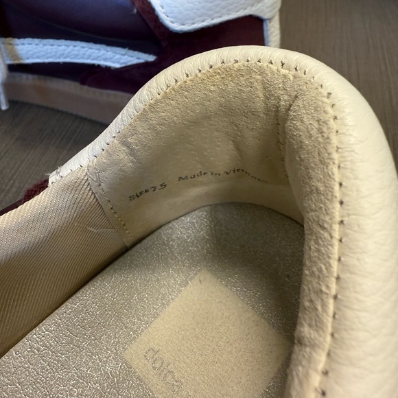 Dolce Vita Burgundy and White Sneakers with Classic Low-Top Design - Picture 3 of 5